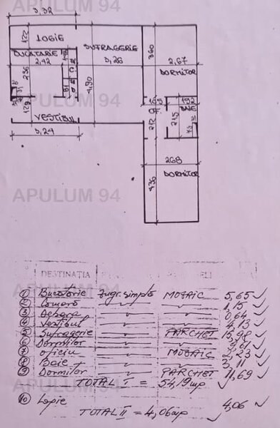 Apartament 3 camere cu loc parcare, 54mp, zona Budimex Piata Sudului